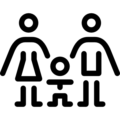 Traditional family men man child icon