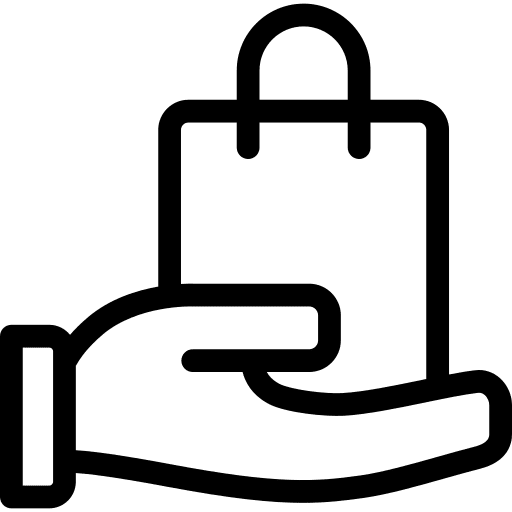 Delivering shopping store delivering commerce icon