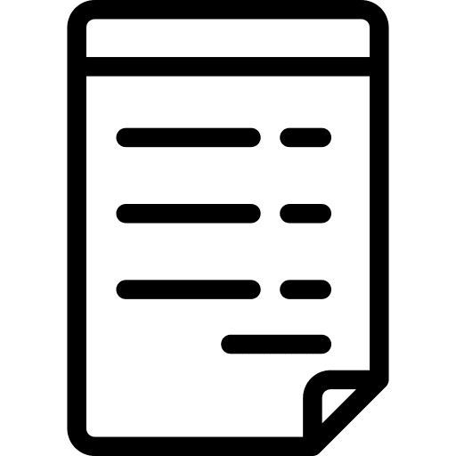 Invoice details list listing icon