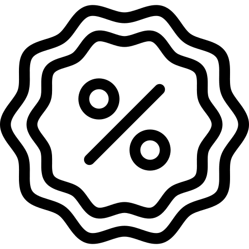 Discount online shop discount shopping store icon