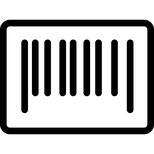 Barcode price supermarket product icon