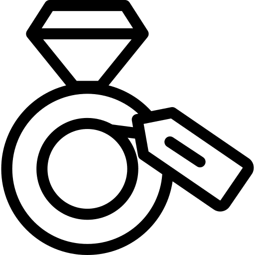 Tag jewel fashion store icon