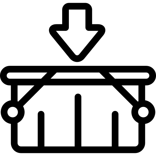 Basket shopper online store online shop icon