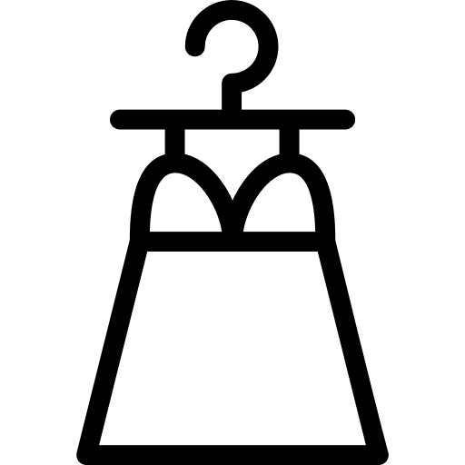 Dress elegant shopping store dresses icon