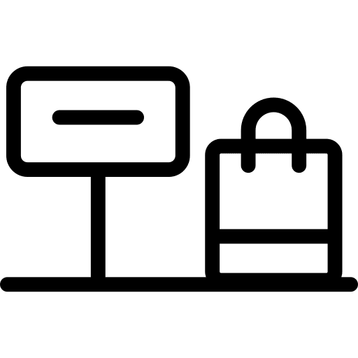 Payment commerce supermarket shopping icon