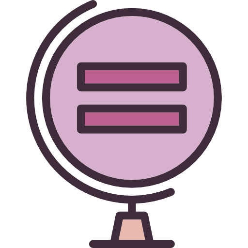 Equality equality earth globe signs icon