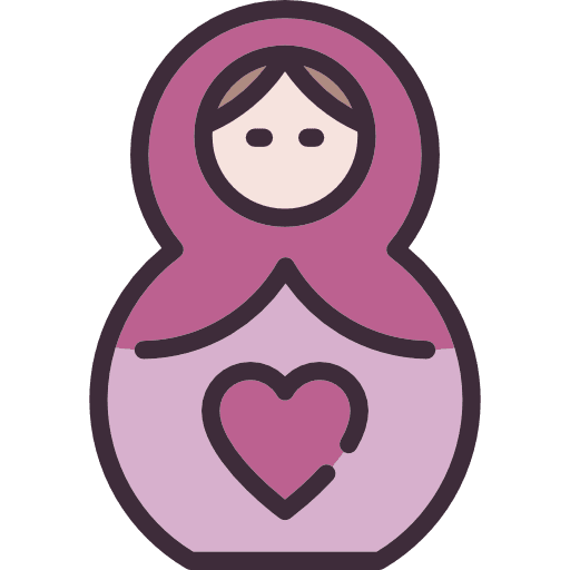 Matryoshka mother matryoshka doll icon