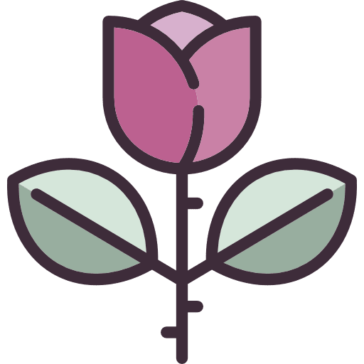 Rose botanical garden blossom icon