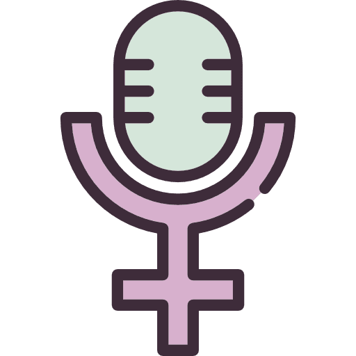 Womens voice gender signs female icon