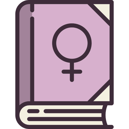 Book symbol venus gender icon