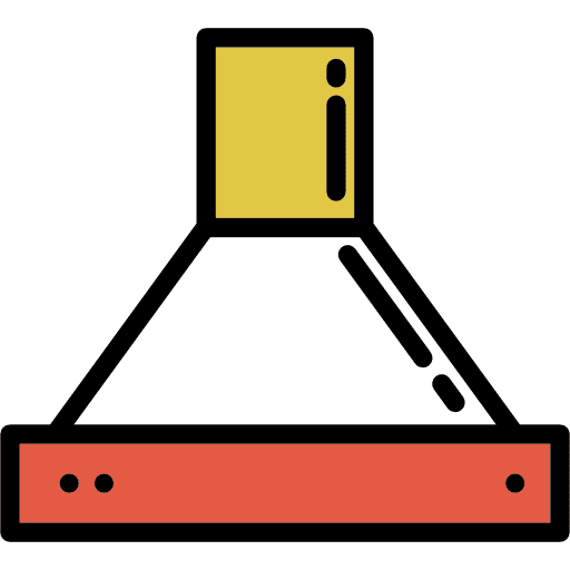 Hood extractor kitchen cooking icon