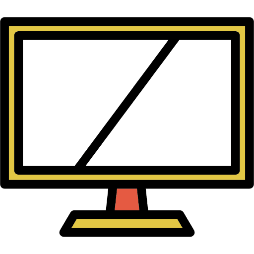 Monitor television tv technology icon