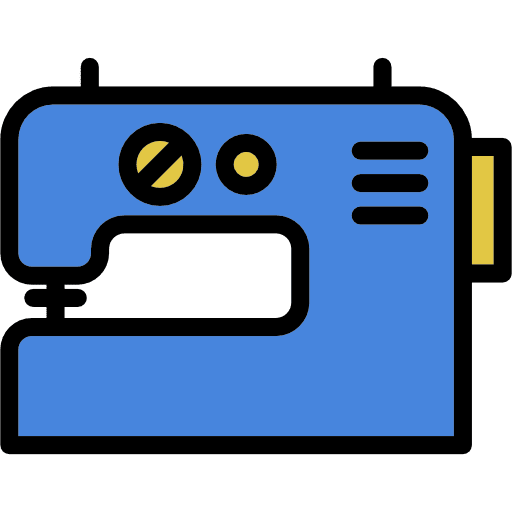 Sewing machine tools and utensils thread sew icon