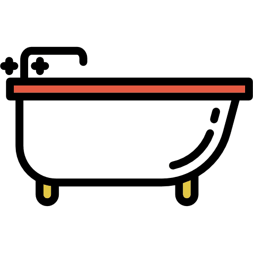 Bath hygienic clean bathtub icon