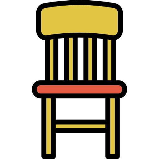 Chair comfort comfortable seat icon