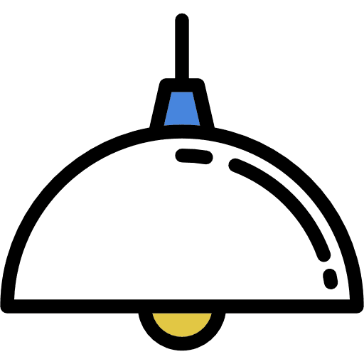 Chandelier decoration home technology icon