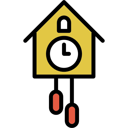 Clock adornment decoration time icon