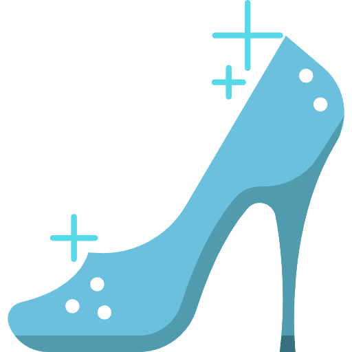 Cinderella shoe footwear cinderella shoe fairy tale icon