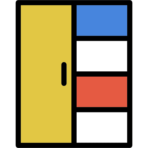 Cupboard home bedroom furniture icon