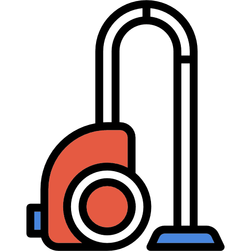 Vacuum cleaner tools and utensils housework cleaning icon