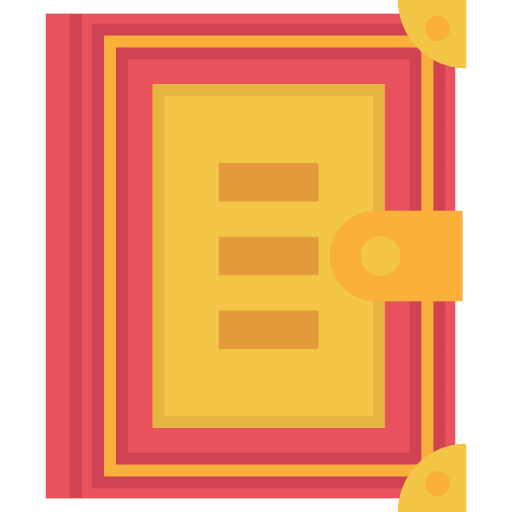 Book of fairy tales education library antique icon