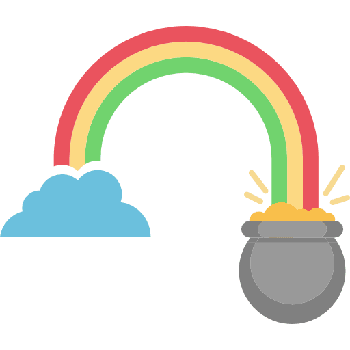 Gold coins pot money icon