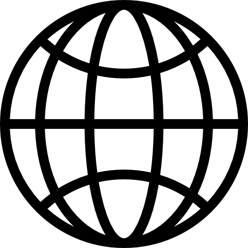 Earth grid world grid planet earth geography icon