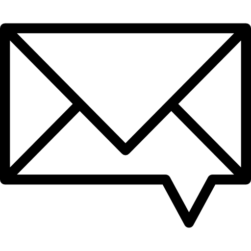Letter message interface mail icon