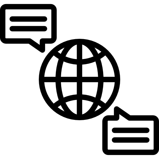 Communication communication international world grid icon