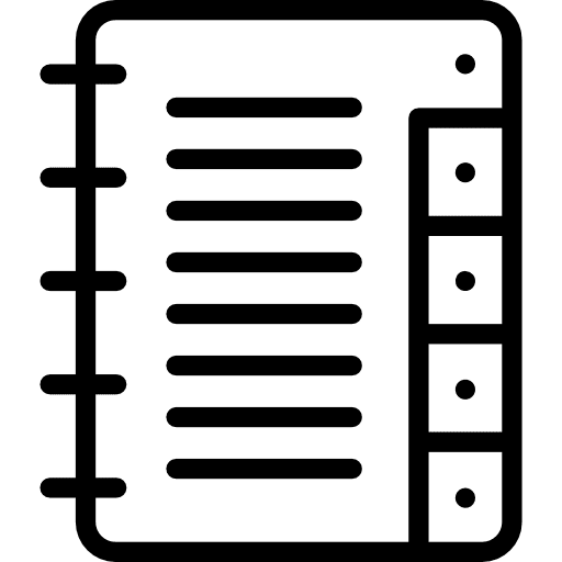 Phonebook agenda technology notebook icon