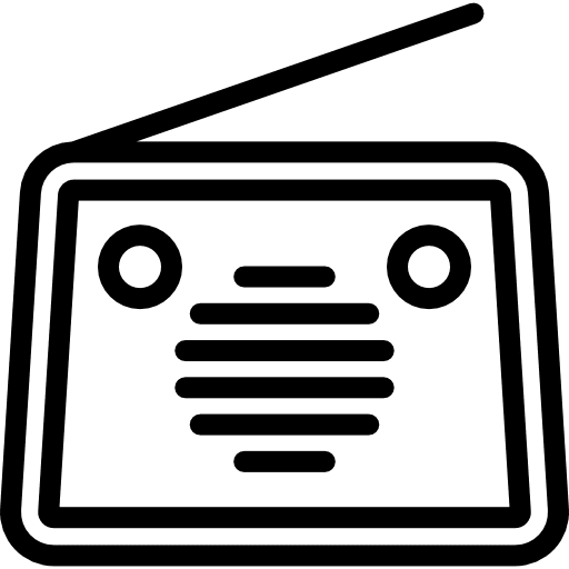 Radio music radio electronic icon