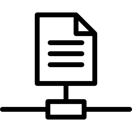 Transfer information sharing technology icon