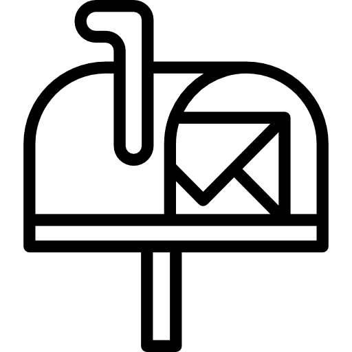 Mailbox tools and utensils mailbox mail icon