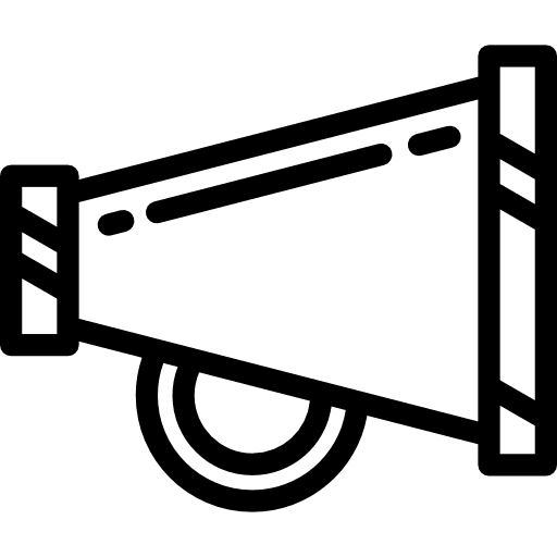 Megaphone outreach loudspeaker cheer icon