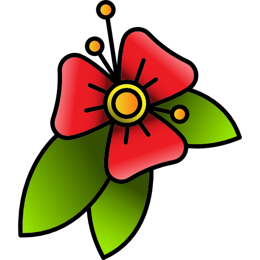 Flower old school flower nature icon