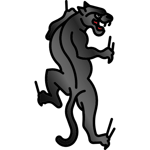 Panther panther animals vintage icon
