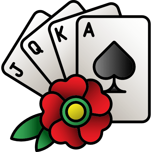 Cards old school tattoo cards icon