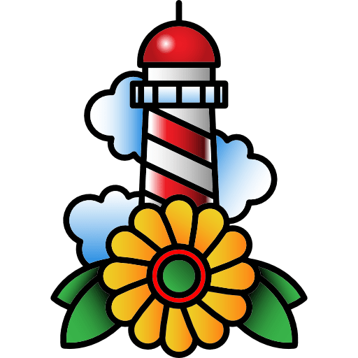 Lighthouse vintage lighthouse tattoo icon