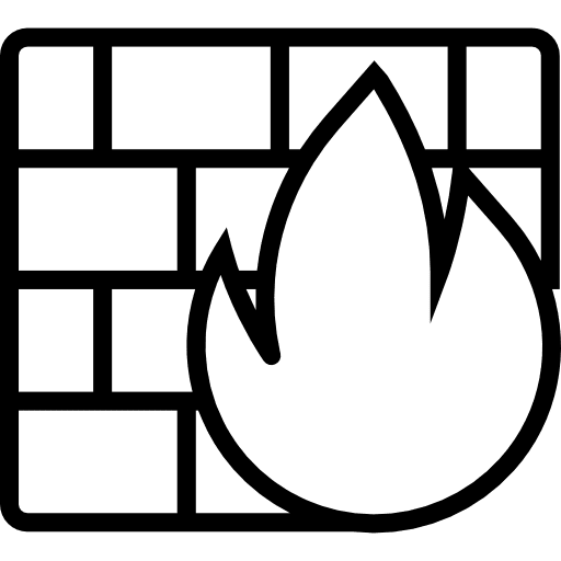 Firewall firewall security technology icon