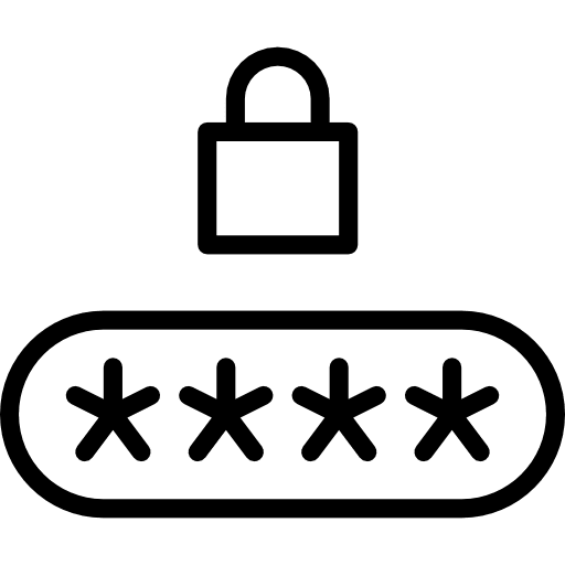 Pin code pin code password security code icon
