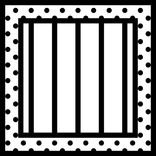 Jail jailhouse prison custody icon