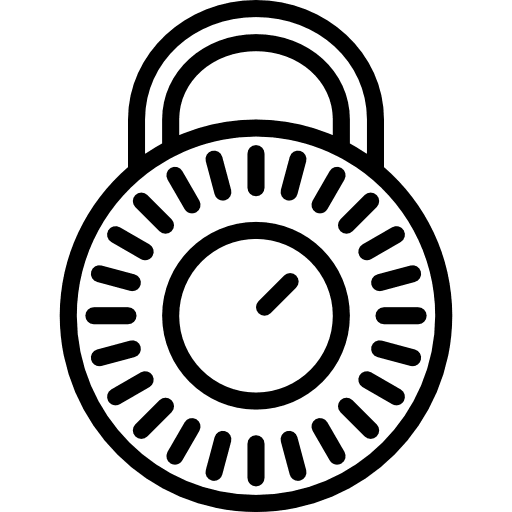 Padlock privacy security padlock icon