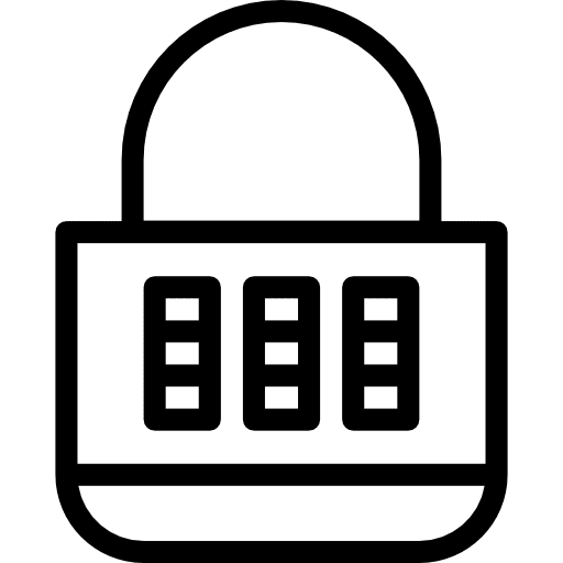 Padlock privacy security tools and utensils icon