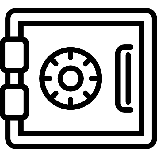 Safebox safebox money tools and utensils icon