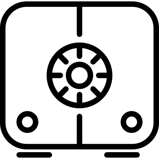 Safebox security bank business icon