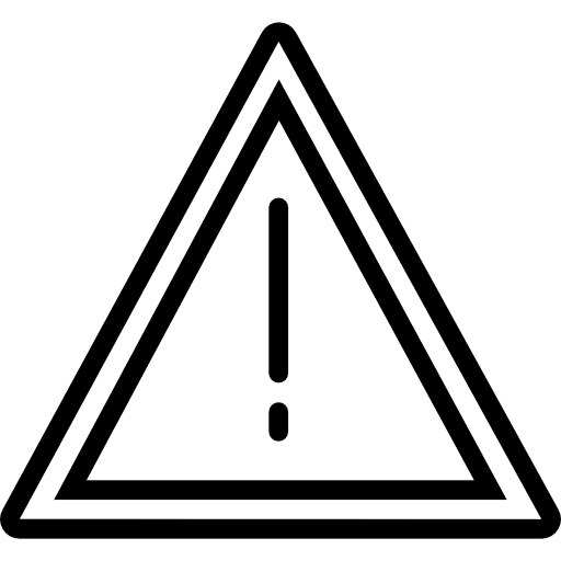 Warning notice error signs icon