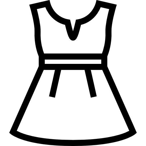 Dress femenine elegant dress icon