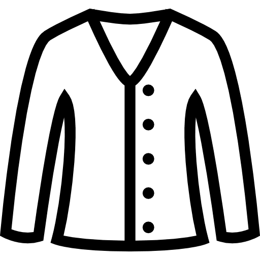 Cardigan garment cardigan clothes icon