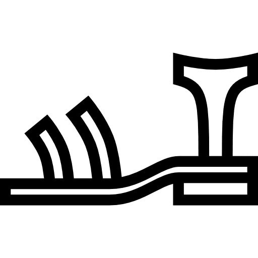 Sandal clothing summertime footwear icon