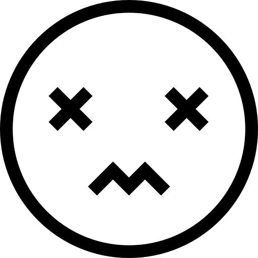 Exhausted weaknesses emoticons faces icon